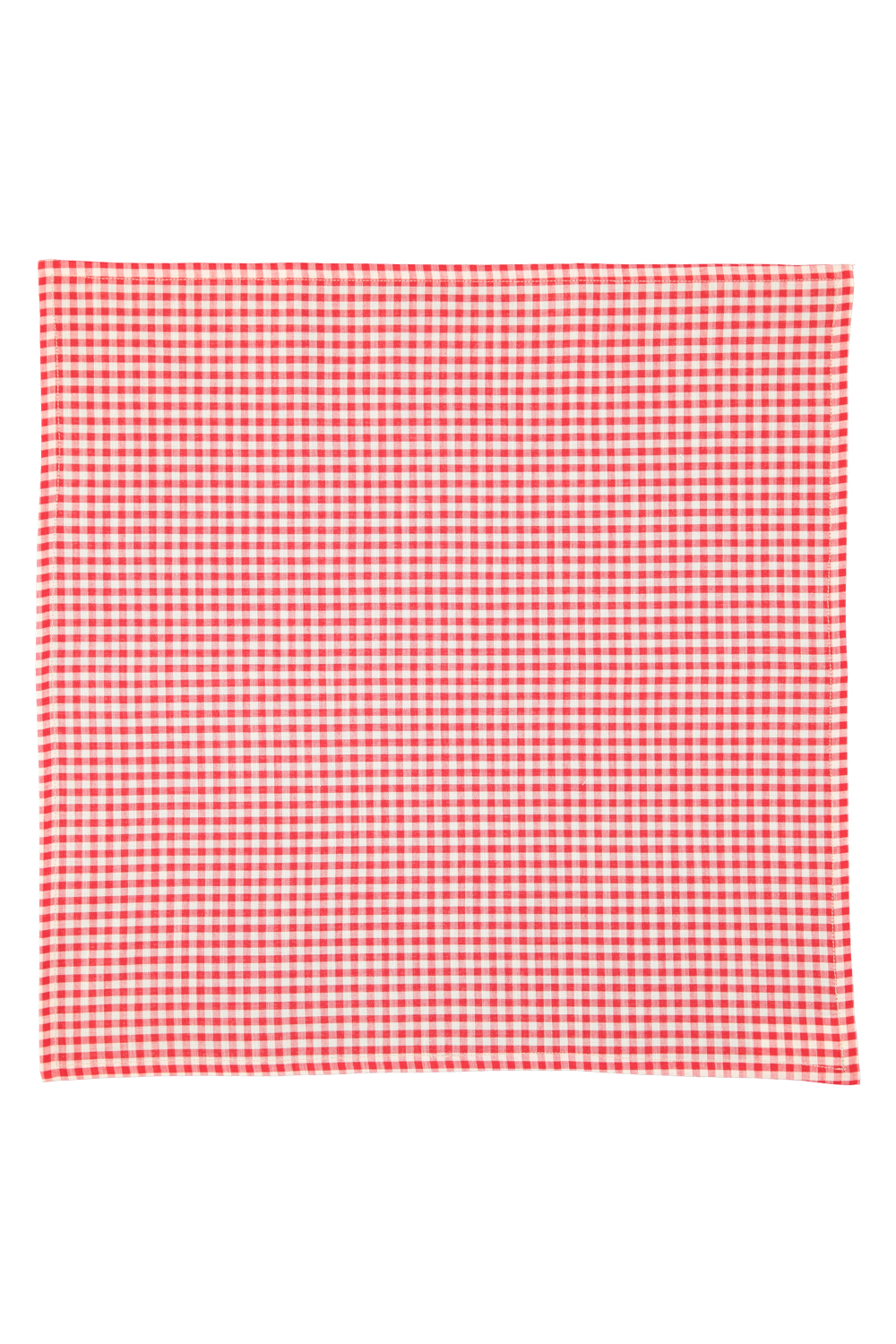 Bandana w czerwoną i ecru kratkę 1